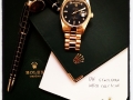 Rolex Day Date 1 Yellow Gold Black Diamond Dot Dial